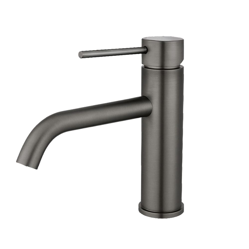 Torneira de Água Fria Bica Baixa para Banheiro Acabamento Grafite Escovado DP5101
