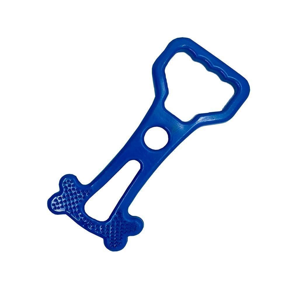 Mordedor Puxador Canino Brinquedo Cachorro Pet Diversão azul