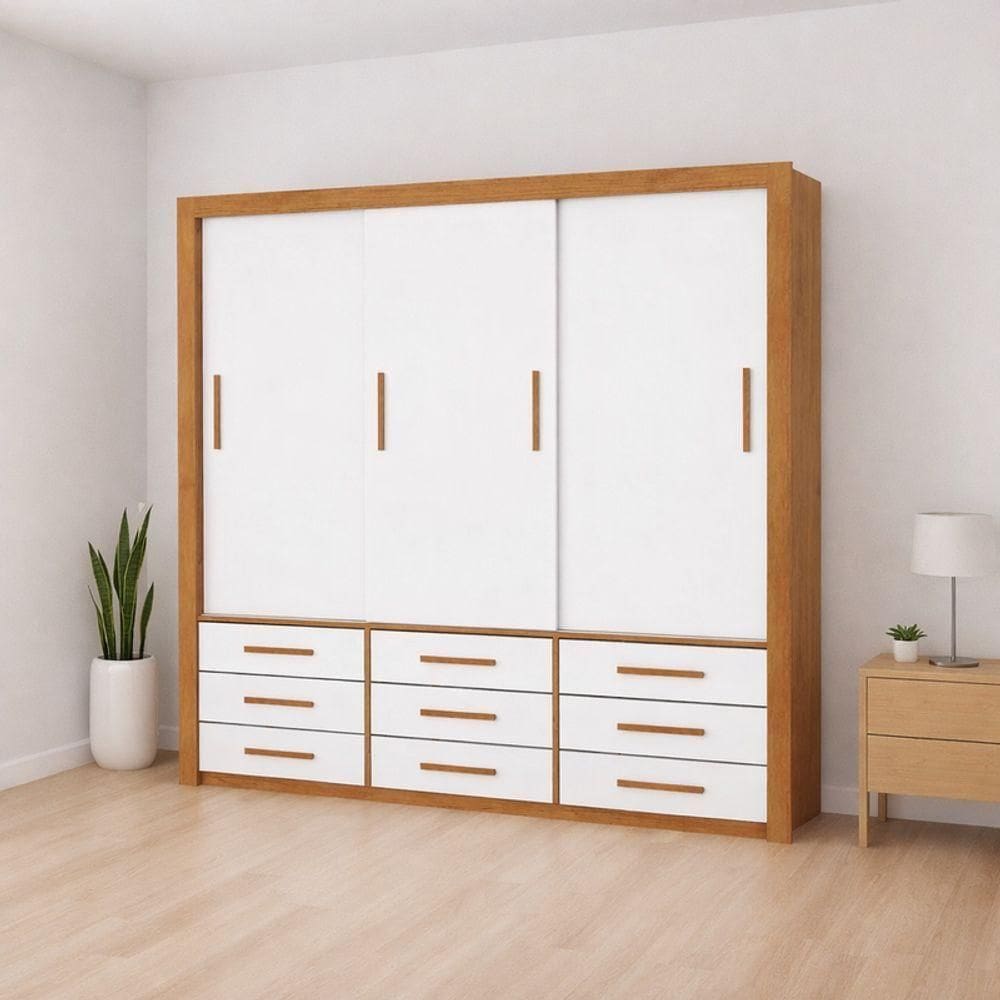 Guarda Roupa 3 Portas 9 Gavetas Imperium -grand Line