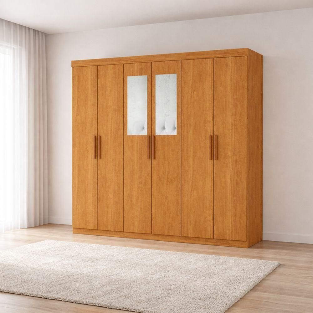 Guarda Roupa 6 Portas Com 2 Espelhos Perla -grand Line