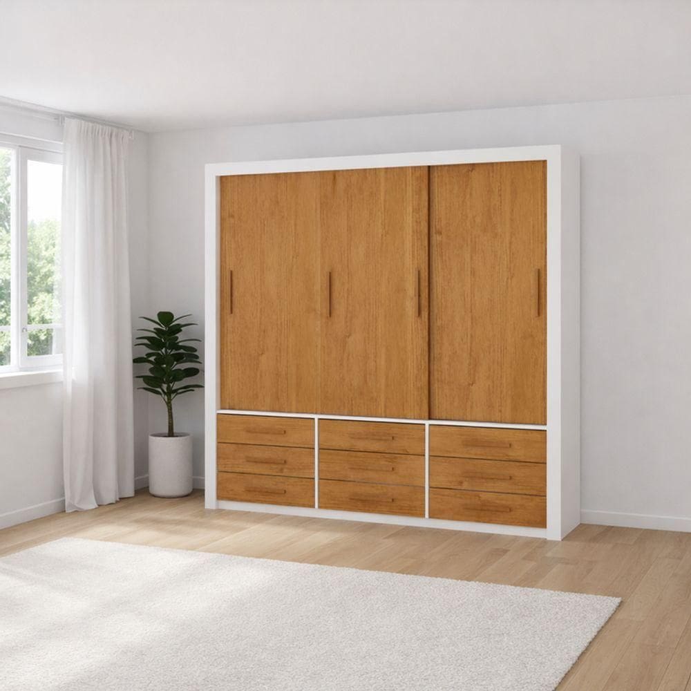Guarda Roupa 3 Portas 9 Gavetas Imperium -grand Line