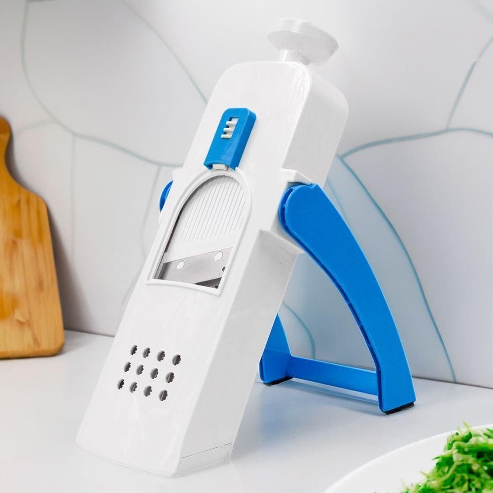Cortador Fatiador De Legumes Verduras Frutas Mandoline - Possui Mais De 30 Tipos De Cortes azul