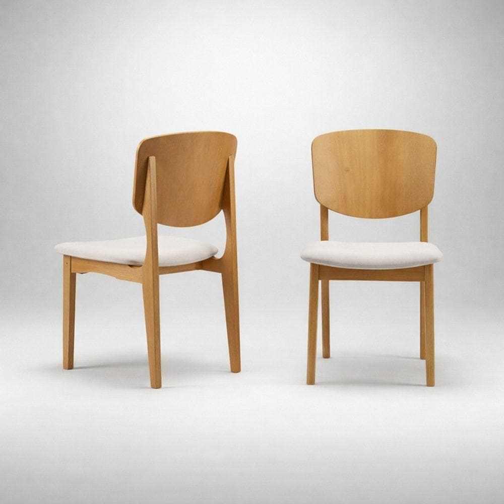 Cadeiras Com Encosto Curvado - Villa - Gold Salas