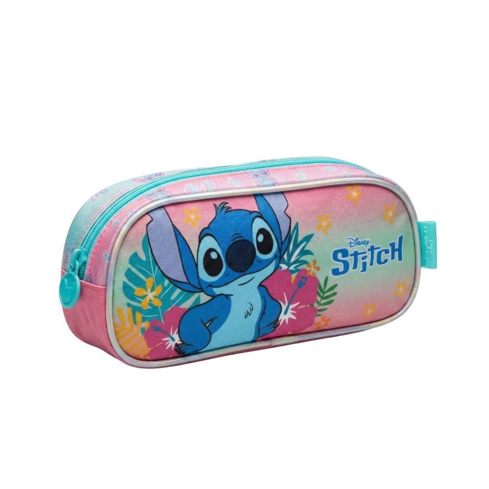 Estojo Stitch Glitter Escolar Disney Meninas Juvenil
