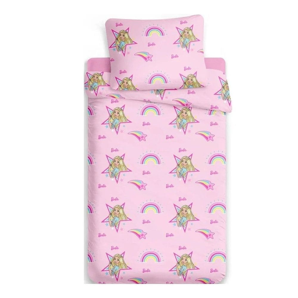 Jogo de Cama 2 peças Infantil Toque de Seda - Jolitex - Barbie