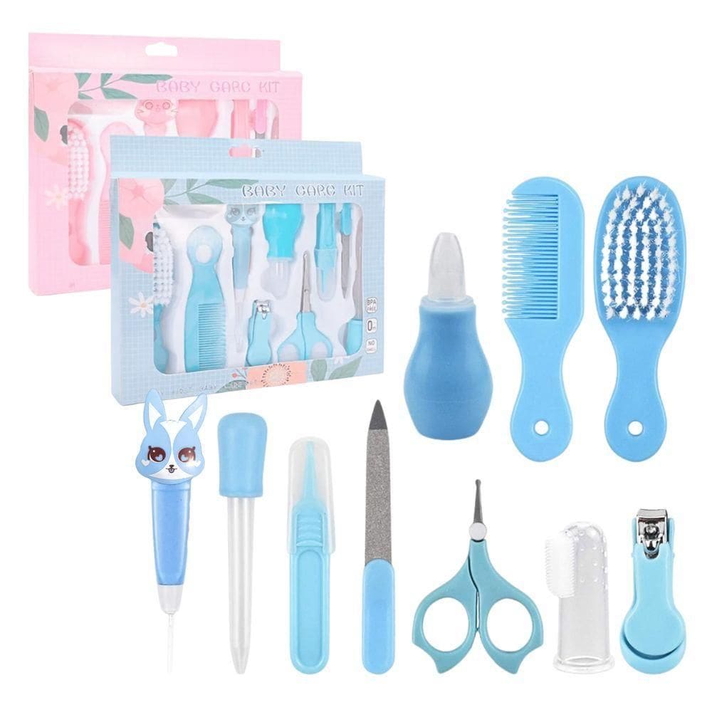 Kit Bebê Com 10pçs Higiene Cuidado Infantil Essencial Bpa