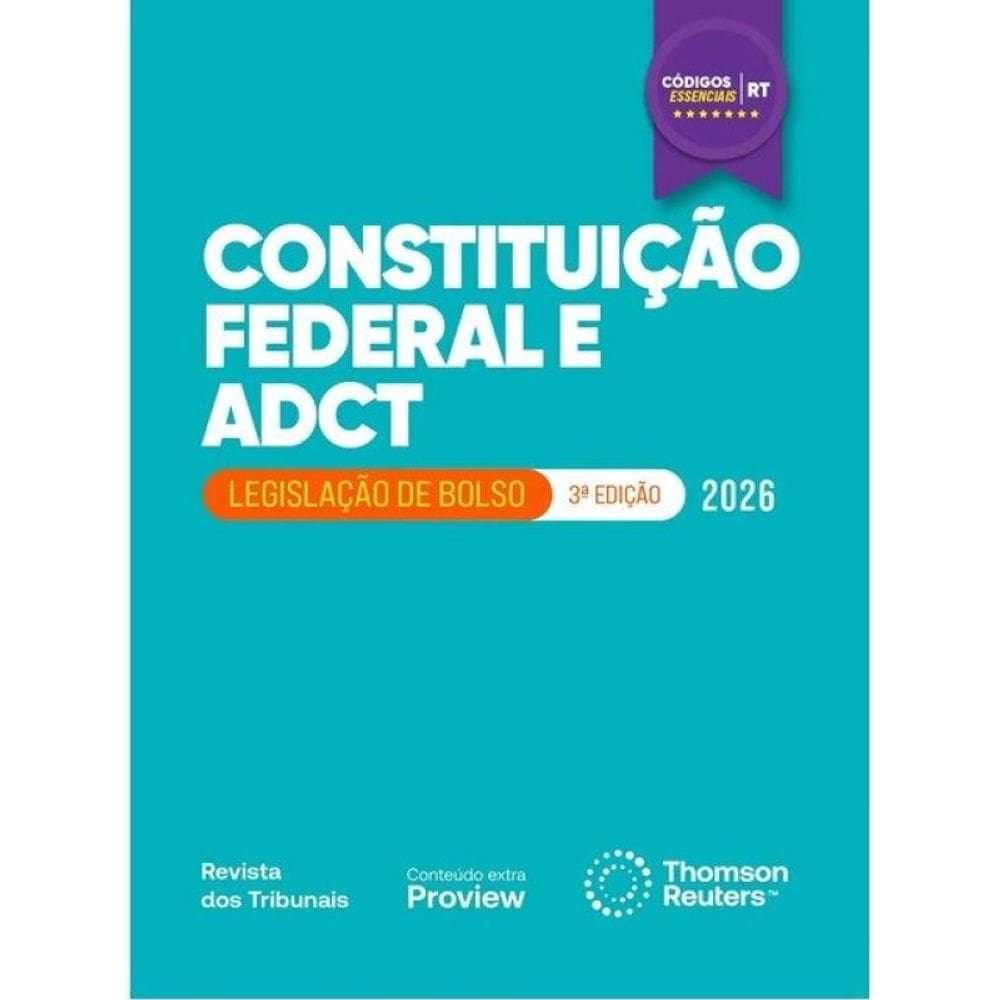 Constituição Federal E Adct - Códigos Essenciais - Legislação De Bolso - 2026