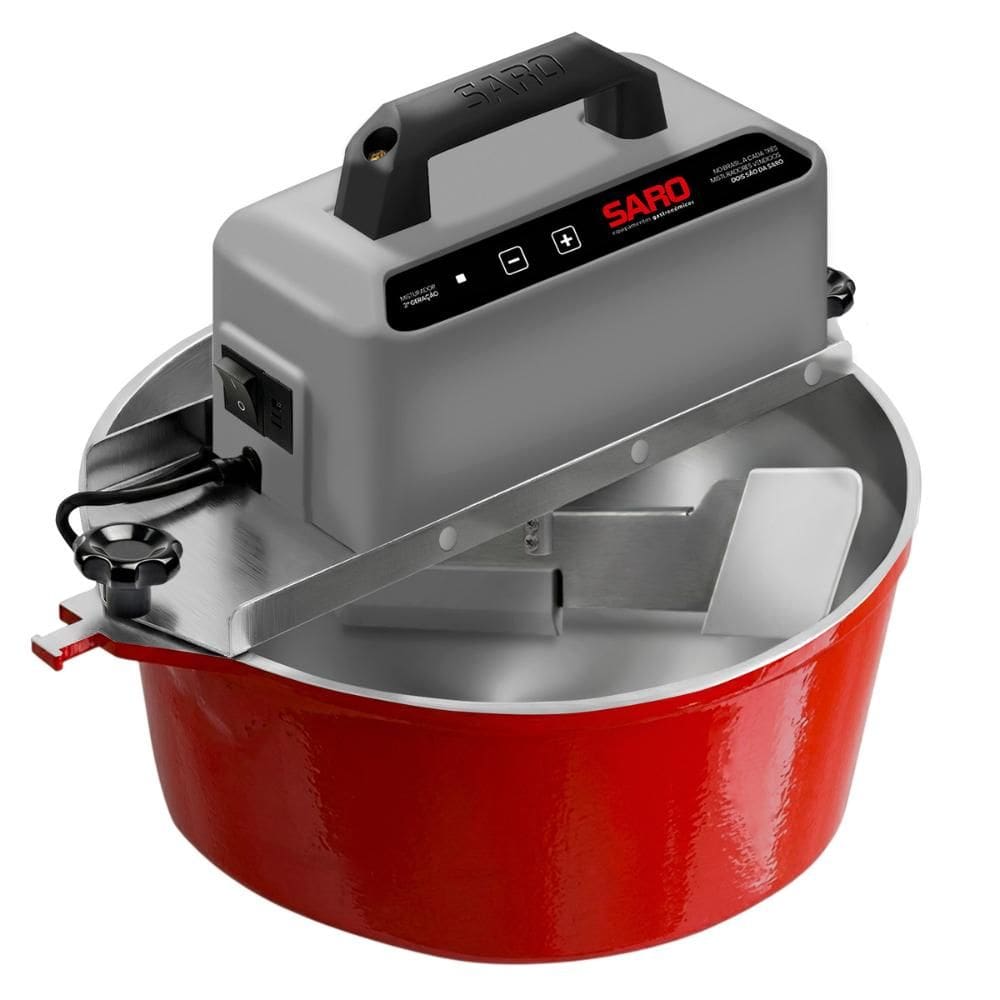 Panela Misturadora Automática para Doces e Massas SARO G3 10 Litros Vermelho Bivolt