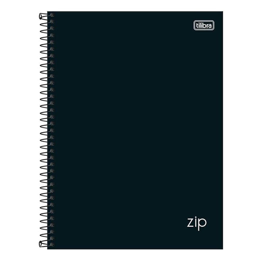 Caderno Espiral Universitário Zip New 20 Matérias Preto - Tilibra
