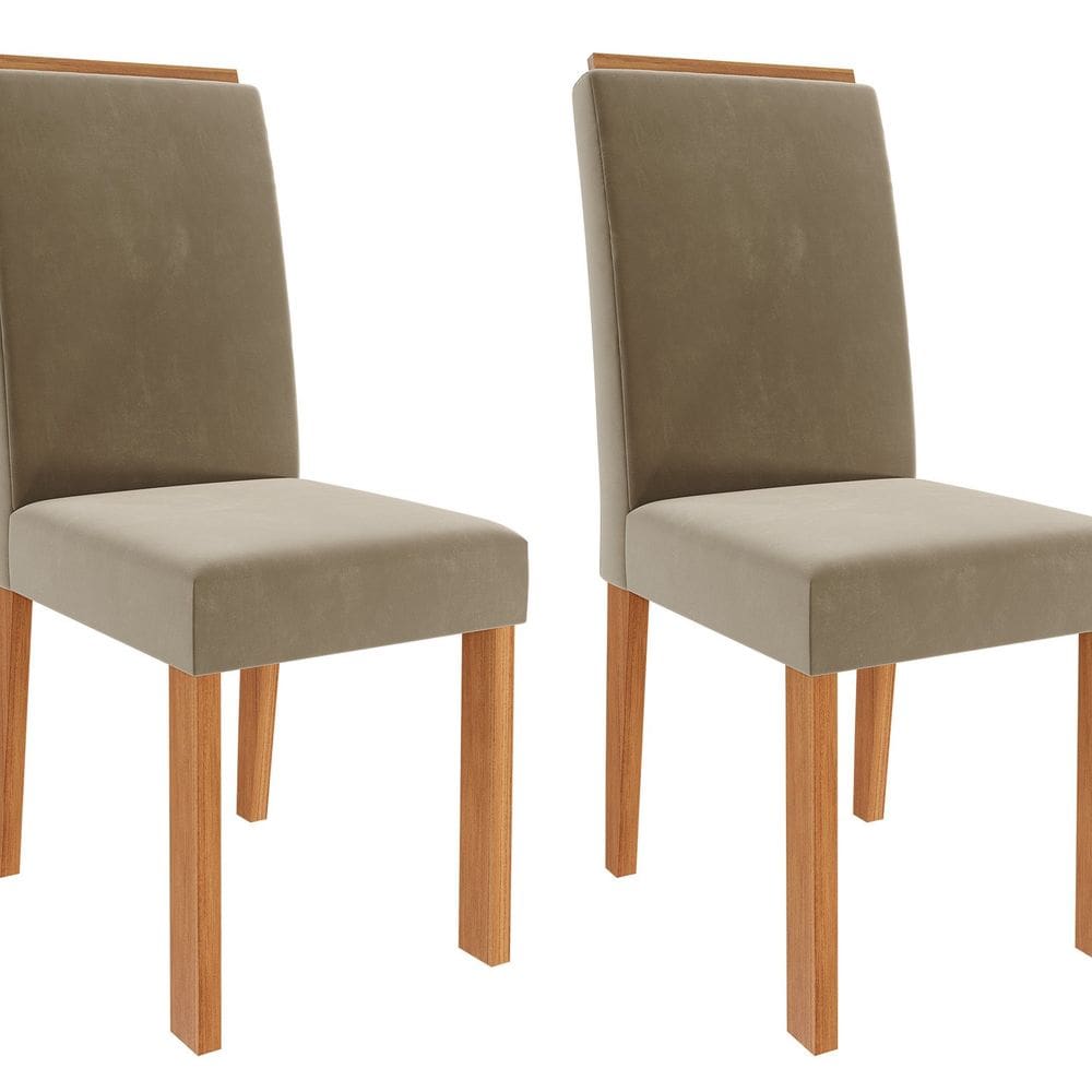 Jogo 2 Cadeiras para Sala de Jantar Júlia Cinamomo/Joli