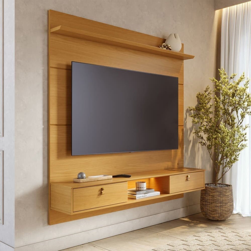 Painel para Tv 60 Polegadas com Led 160cm Bali Naturale