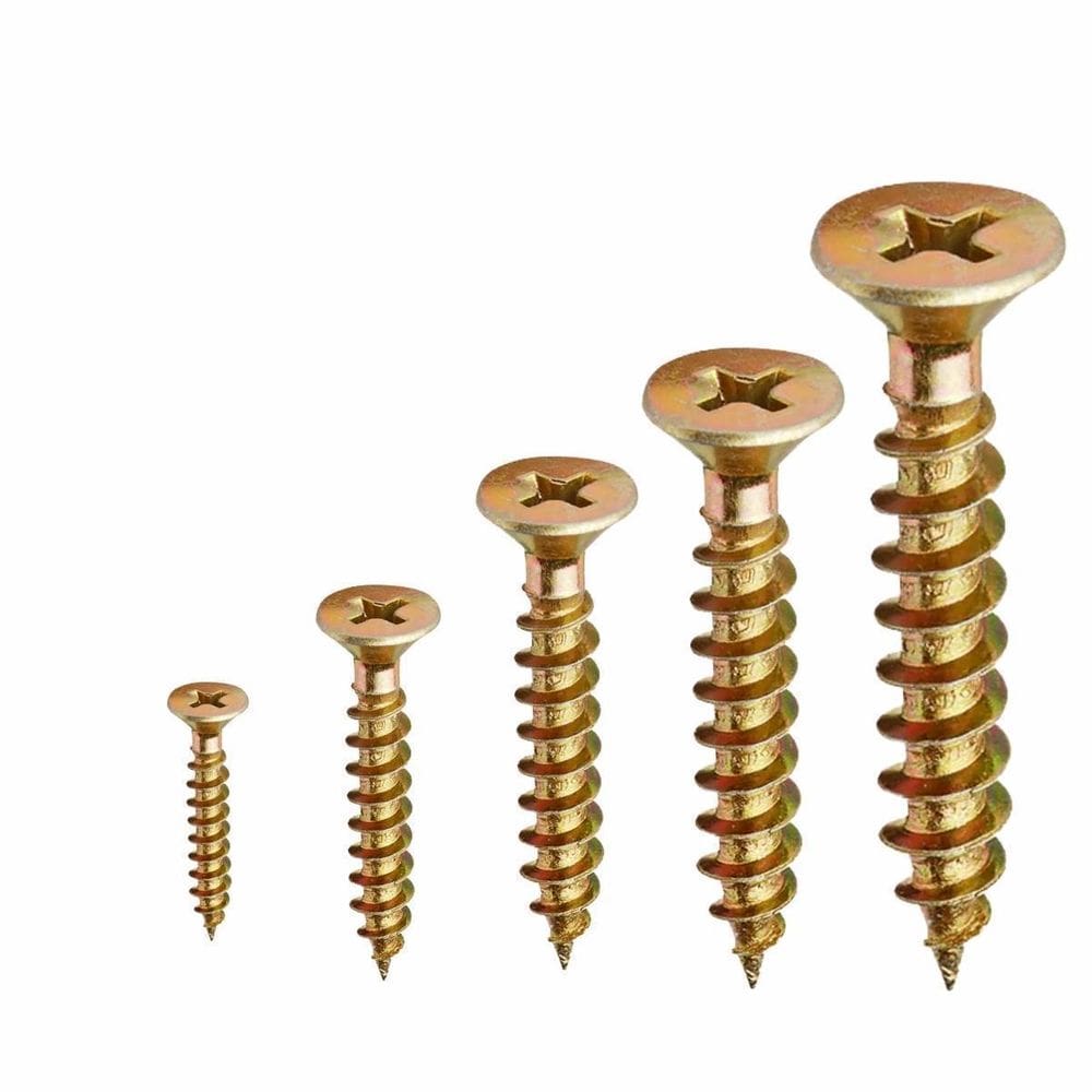 Parafuso Chipboard Phillips Kit 250 Unidades 5 Tamanhos