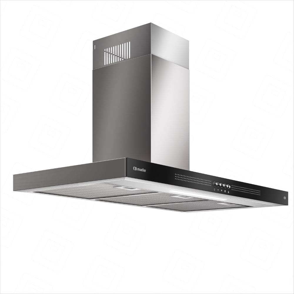 Coifa de Parede Mueller em Aço inox e Vidro Modos Depurador ou Exaustor MCP90K 127V