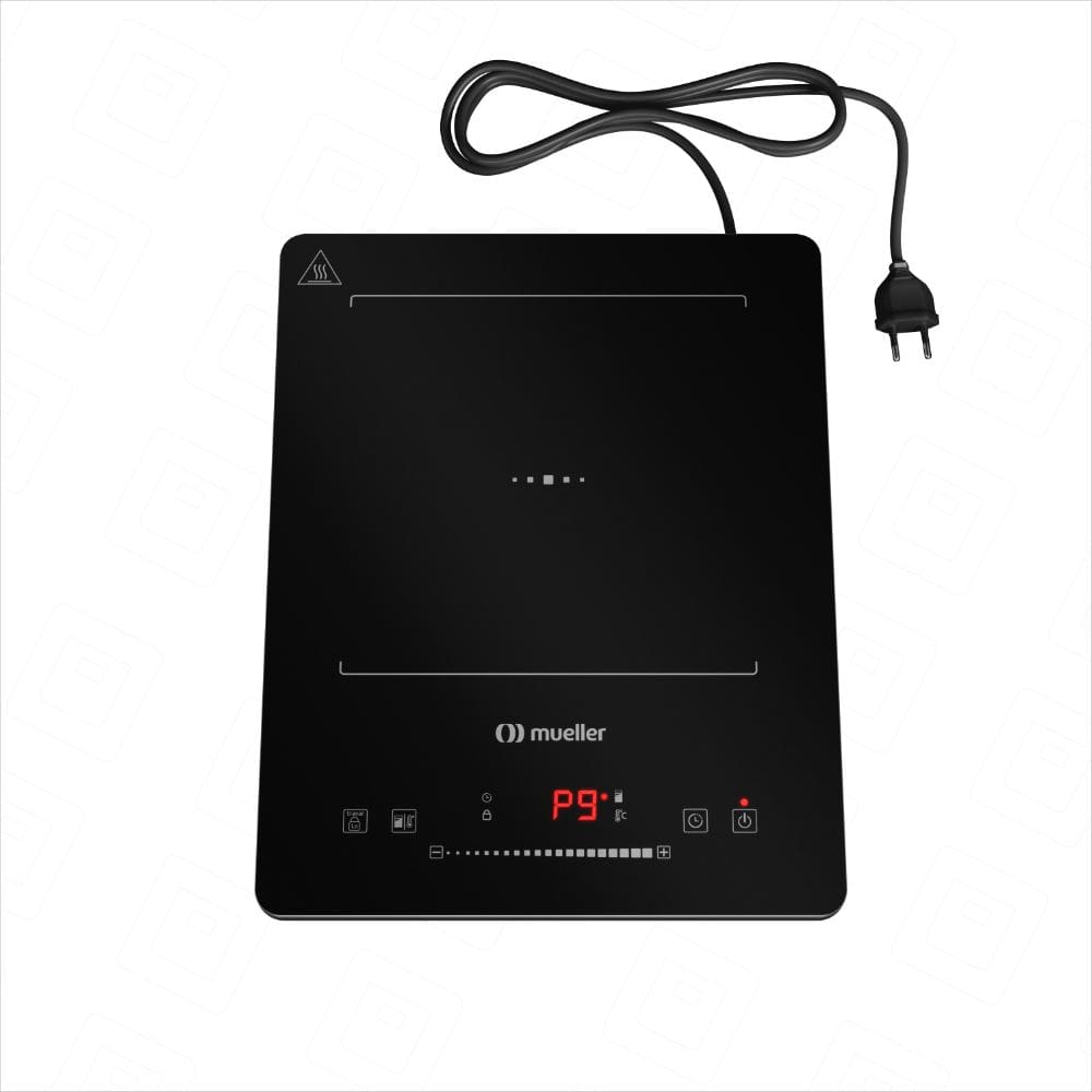 Cooktop de Indução Portátil Mueller 1 Boca Painel Digital MCN1BK Preto-Bivolt