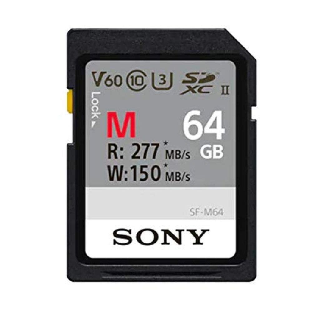 Cartão SDXC Sony Série M 64GB UHS-II V60 U3 CL10