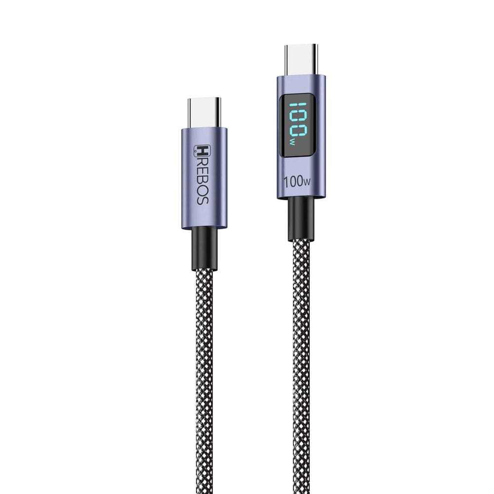 Cabo Turbo Hrebos Cb-389c Volt Vision 100w Usb-c P/ Usb-c 2m