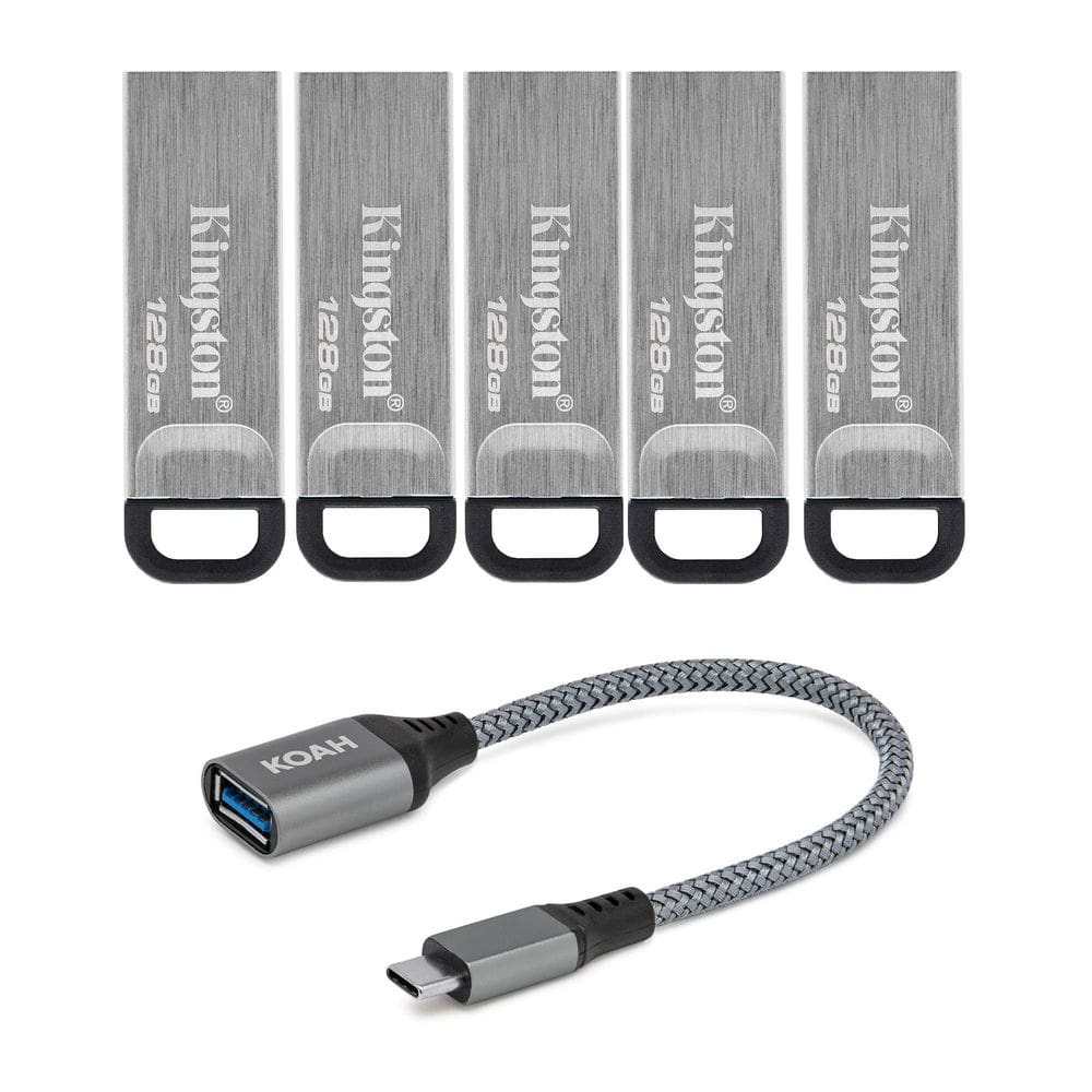 Unidade flash Kingston DataTraveler Kyson 128GB USB 3.2