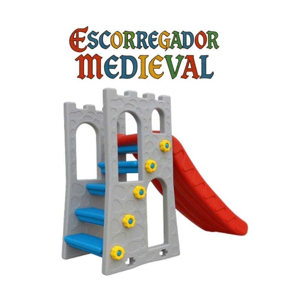 Castelo medieval escorregador