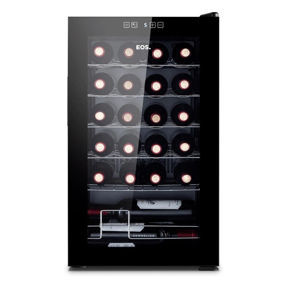 Adega Climatizada EOS 24 Garrafas Painel Touch Full Glass 127V