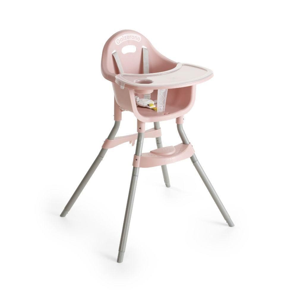 Cadeira De Alimentação Galzerano Gaia 2 Em 1 Alta E Baixa Até 23kg Rosé