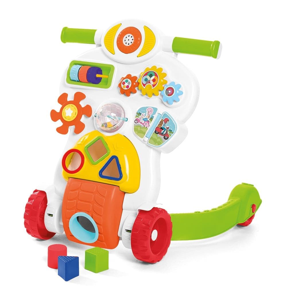 Andador Infantil Didático Bebê Piloto Branco Tateti Branco