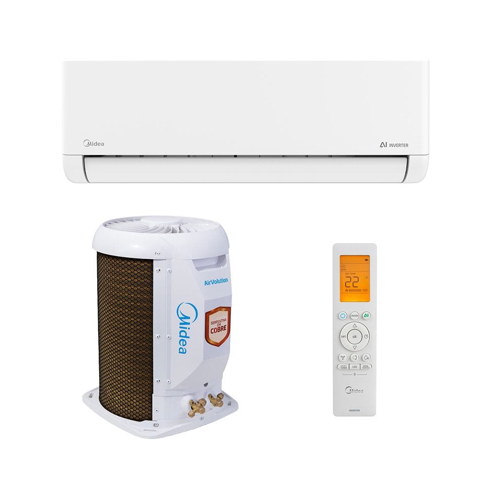 Ar Condicionado Split Hi Wall - Inverter R-32 - Ai Airvolution - Midea - 18.000 BTUs - Frio - 220V Monofásico