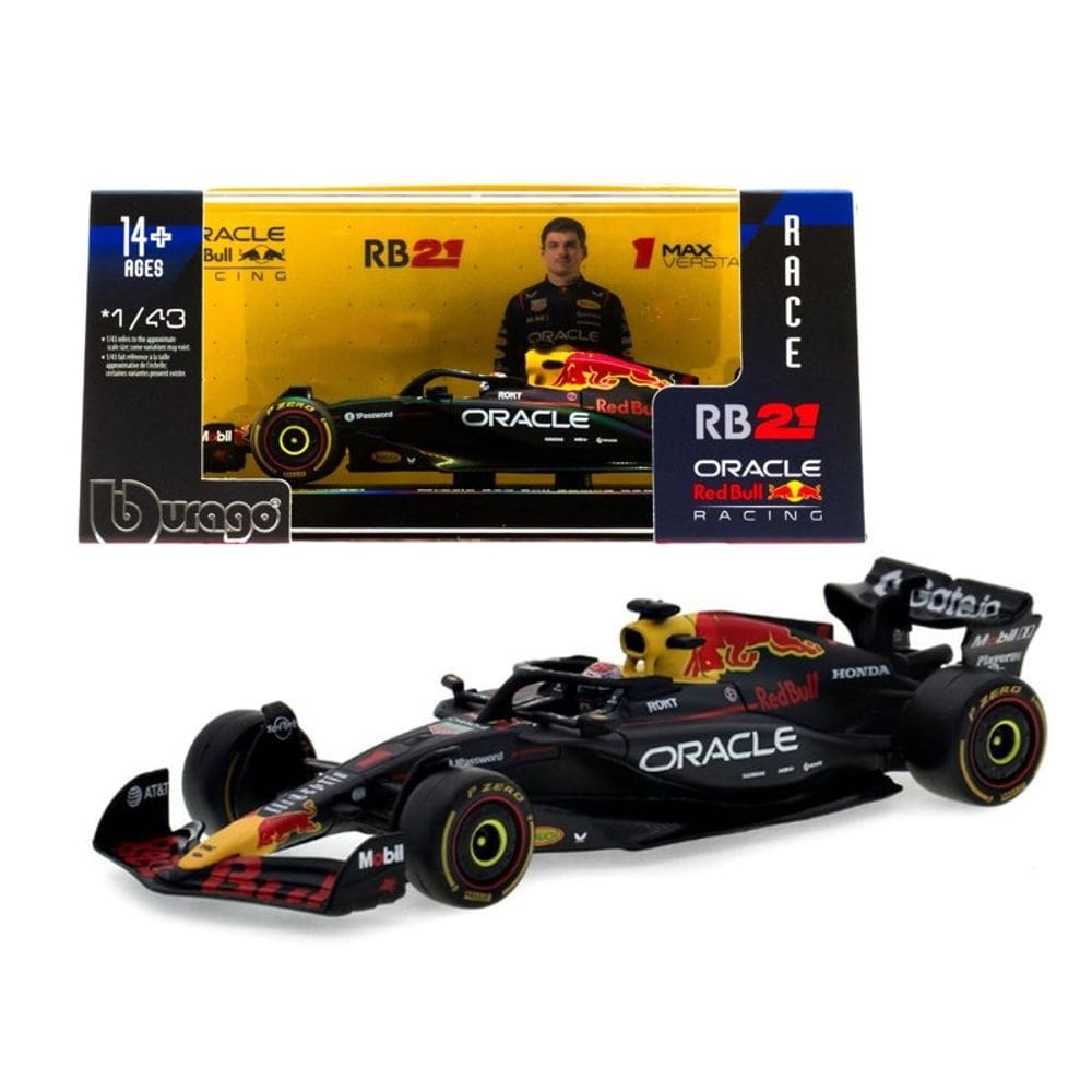 Miniatura Oracle Red Bull Racing RB21 Max Verstappen 1:43 - Burago