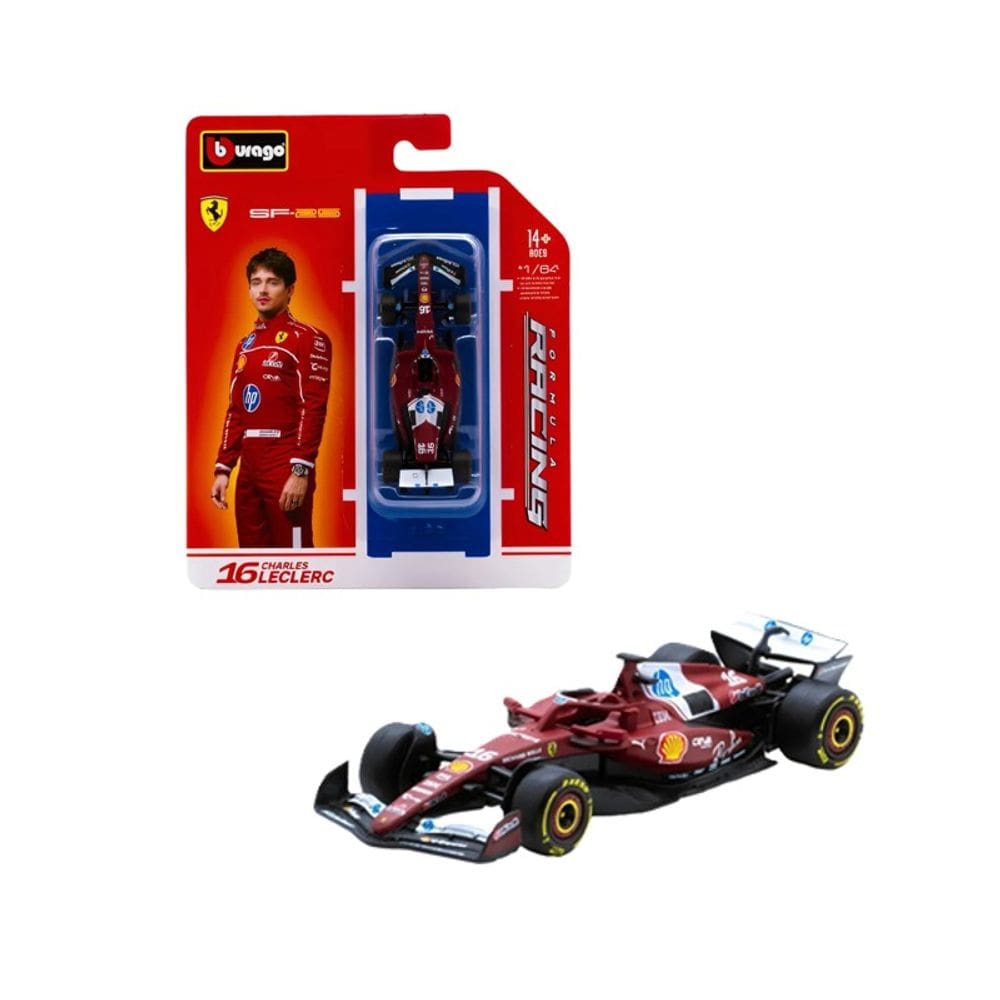Miniatura Ferrari 1:64 SF-25 Charles Leclerc 16 - Burago