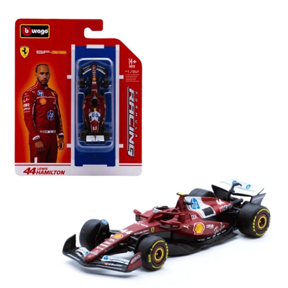 Miniatura Ferrari SF-25 Lewis Hamilton 44 1:64 - Burago
