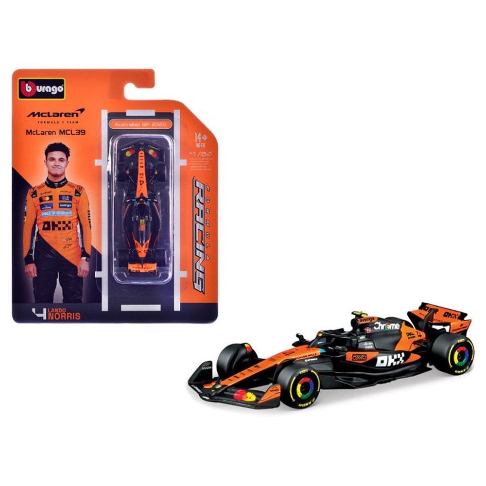 Miniatura F1 1:64 McLaren 2025 MCL39 Lando 4 - Burago
