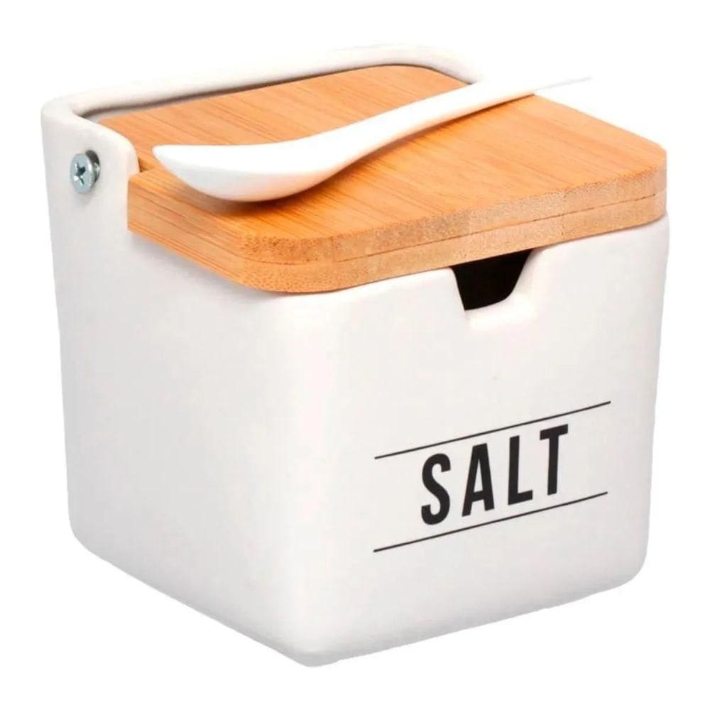 Saleiro de Porcelana Manhattan Branco 270 ml - Hauskraft