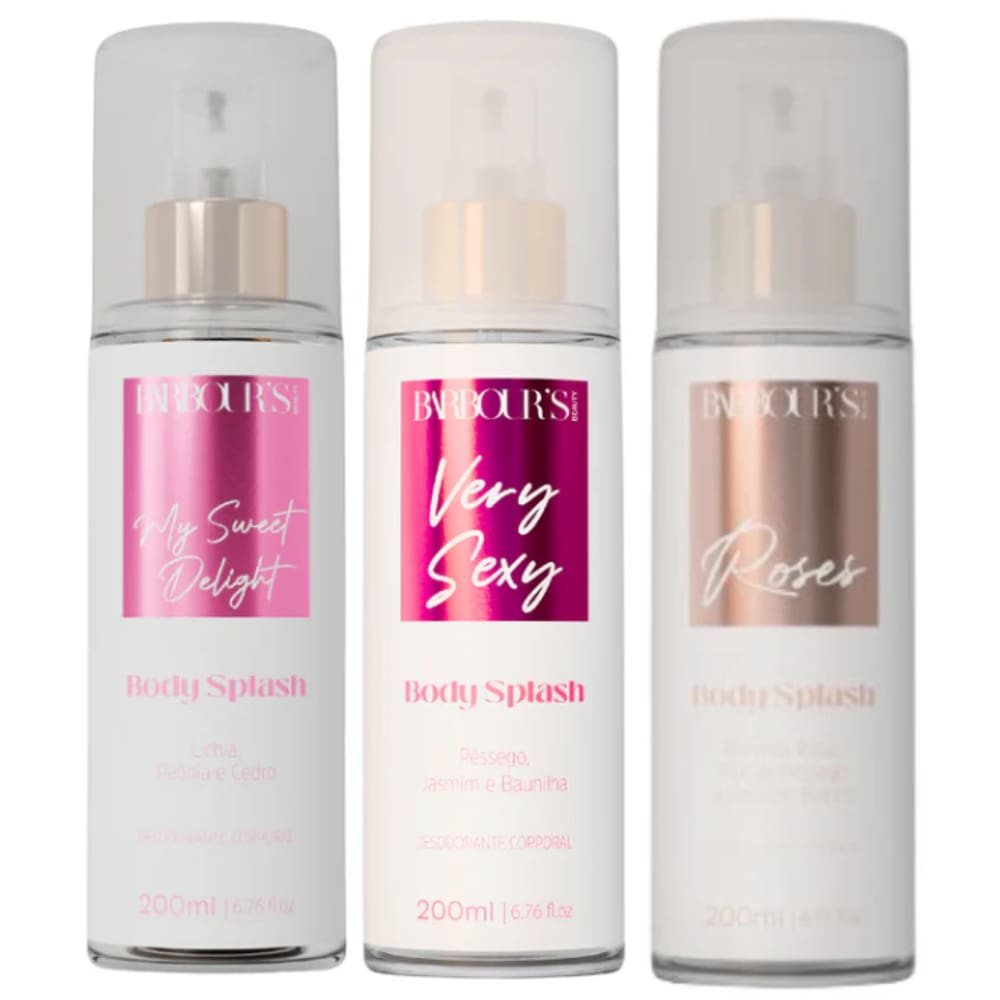 Kit 03 Desodorantes Body Splash 200ml