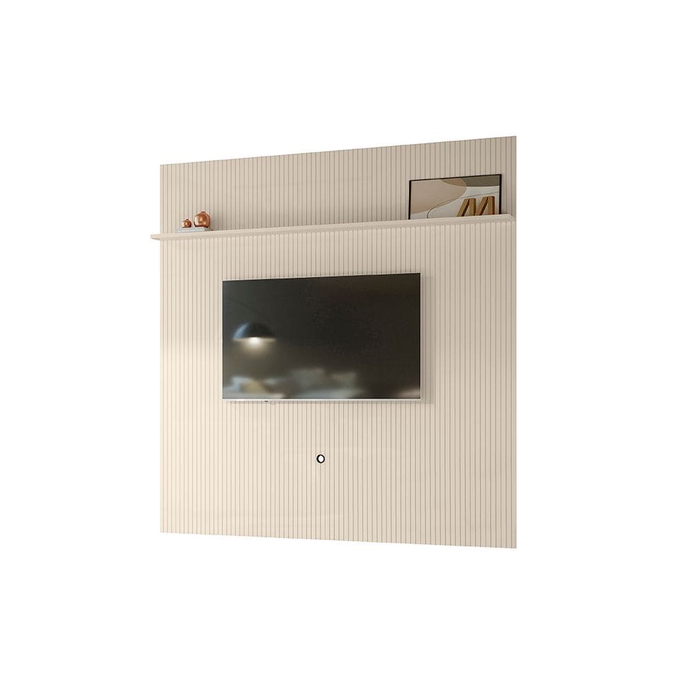 Painel Piso-Teto New Guaporé para TV até 75 com Prateleira Off White Liberty Móveis