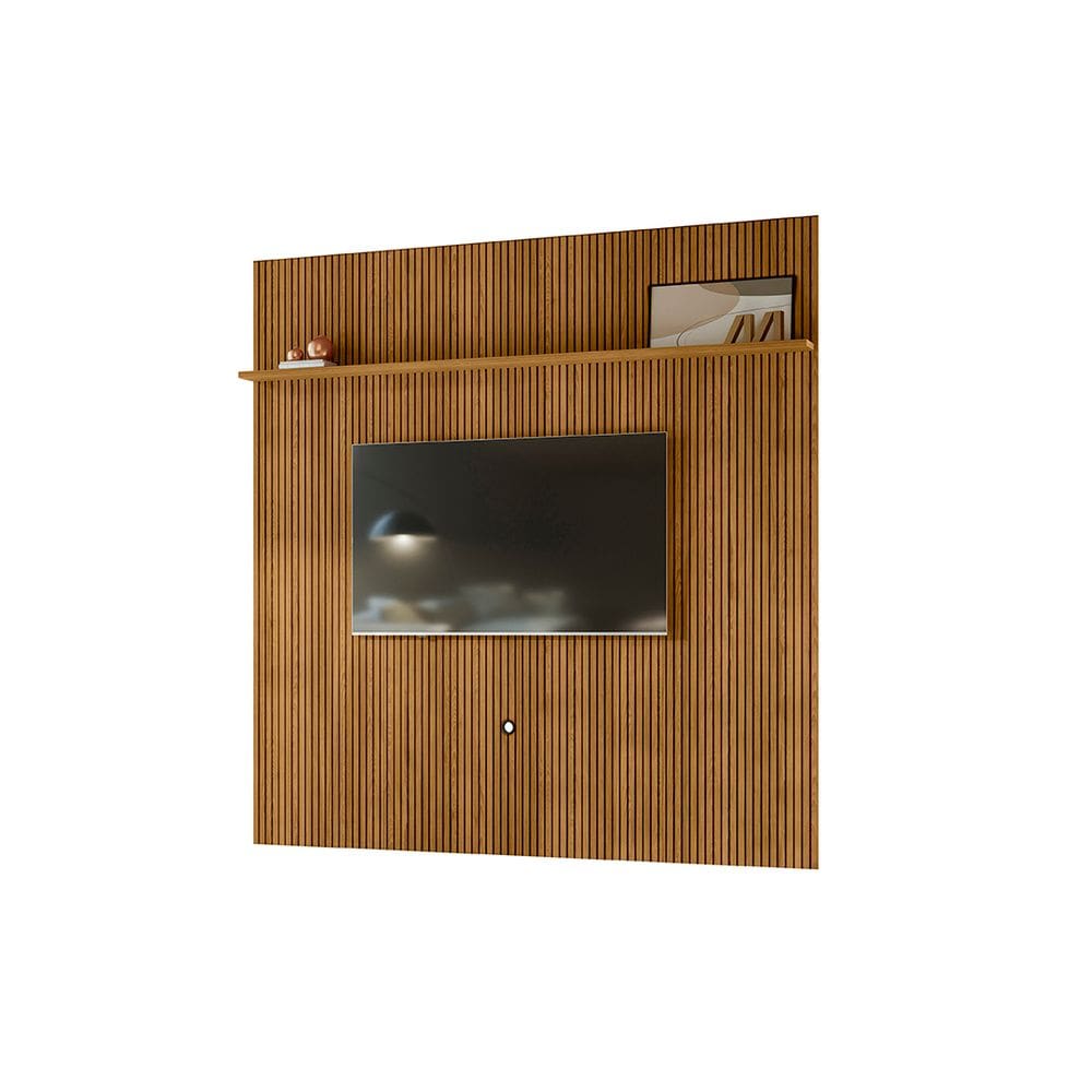 Painel Piso-Teto New Guaporé para TV até 75 com Prateleira Cumaru Liberty Móveis