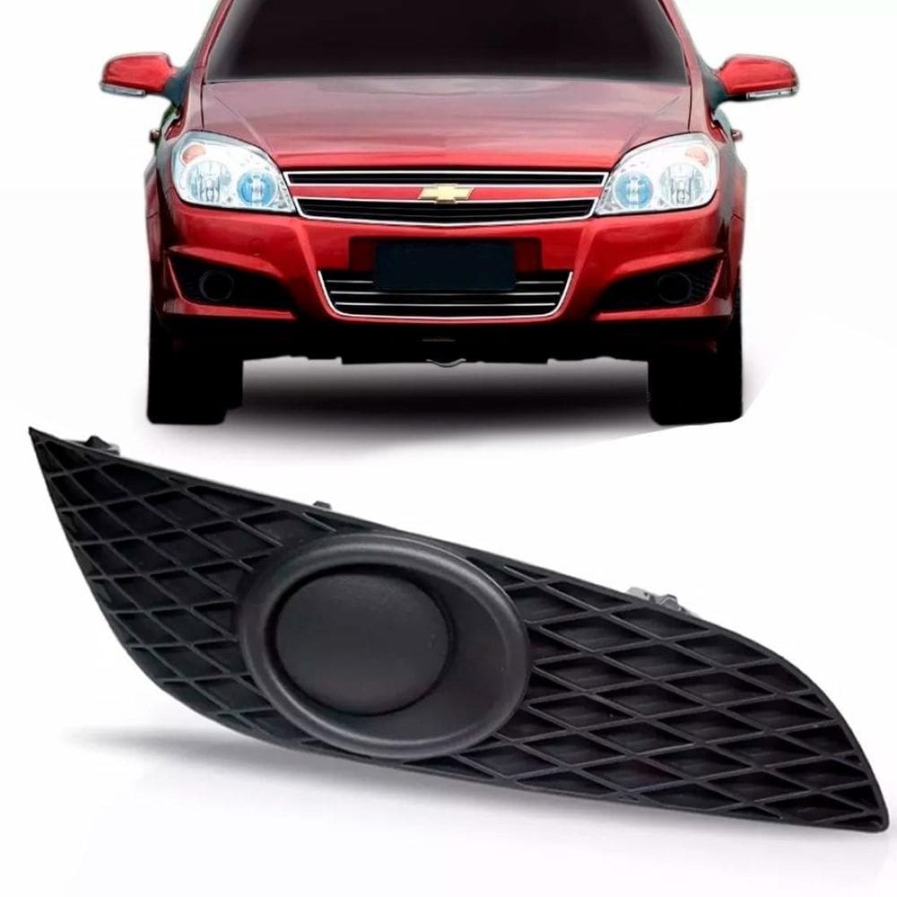 Moldura Milha Vectra Farol Auxiliar 2009 2010 2011 Aro Preto