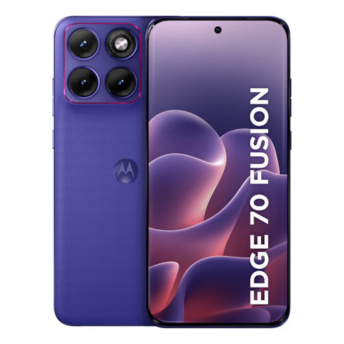 Smartphone Motorola Edge 70 Fusion 5G - 256GB 24GB (8GB RAM + 16GB RAM Boost), camera 50MP Sony Lytia 710, Tela 1.5K extreme Amoled 144hz - Roxo