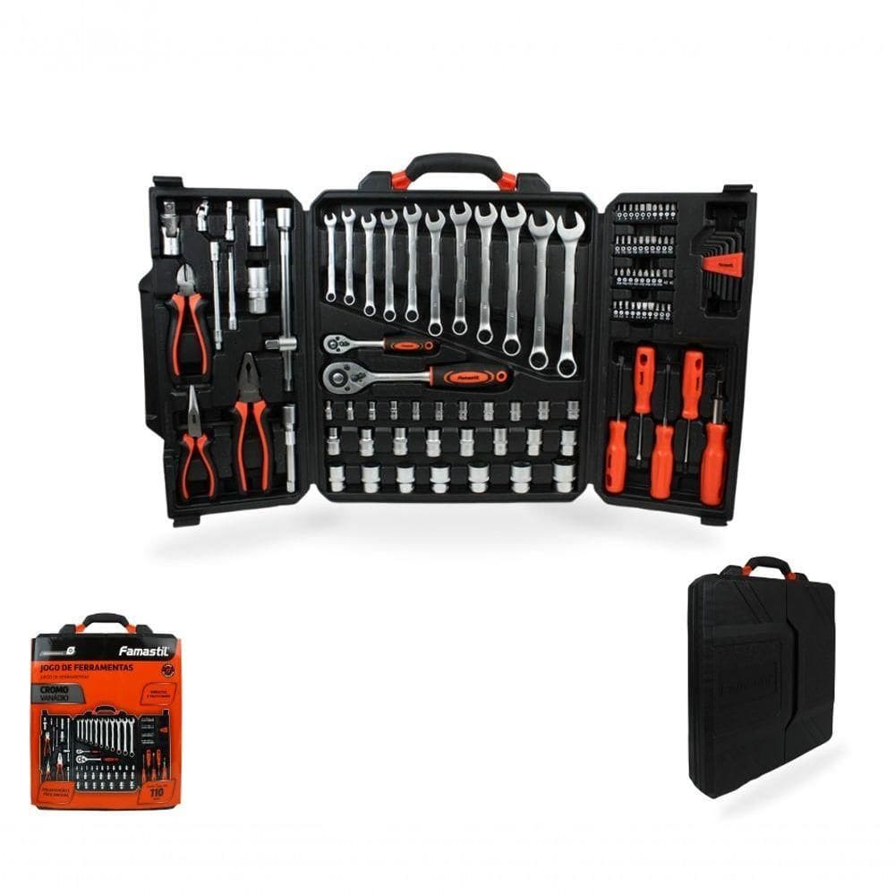 Jogo De Ferramentas Famastil 110 Peças Com Estojo