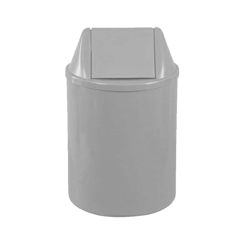 Lixeira Plástica 12 Litros Redonda Branca com Tampa Basculante JSN - EB9B