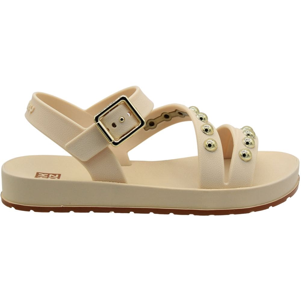 Sandália Plataforma Zaxy Boho Apliques Feminina