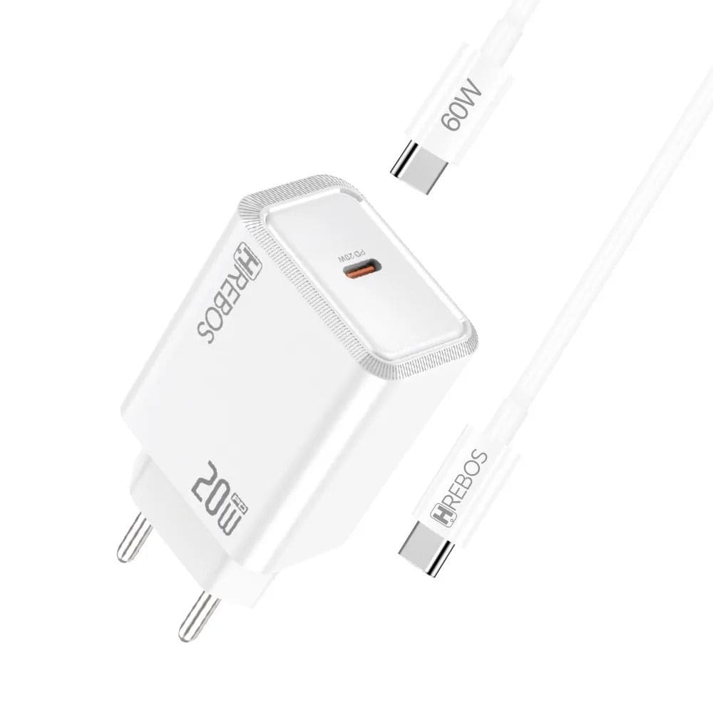 Carregador Hrebos Crg-262cc Axion Charge 20w + Cabo Usb-c