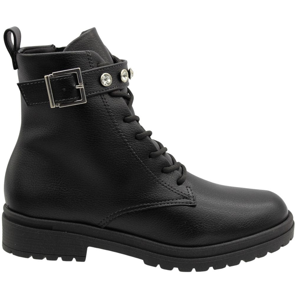 Bota Coturno Cano Médio Beira Rio Apliques Brilhantes Feminino