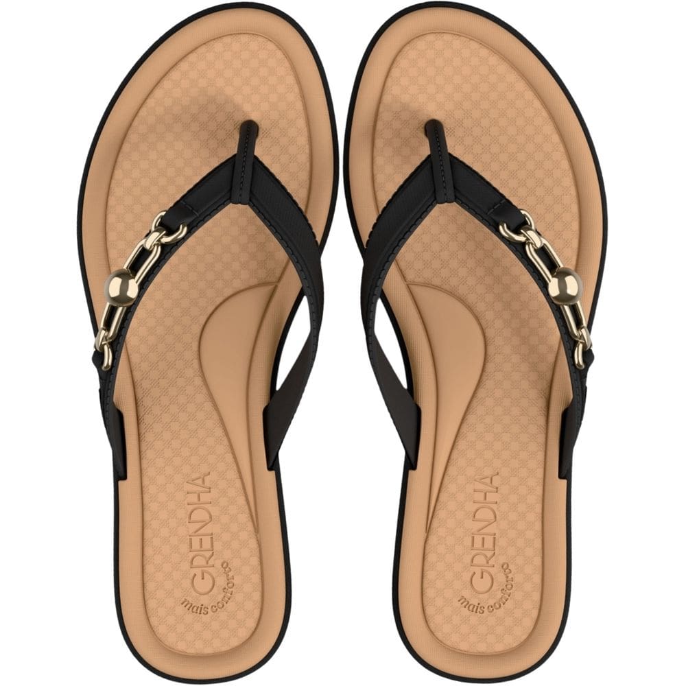 Tamanco de Dedo Rasteiro Grendha Mais Conforto Sintonia Feminino