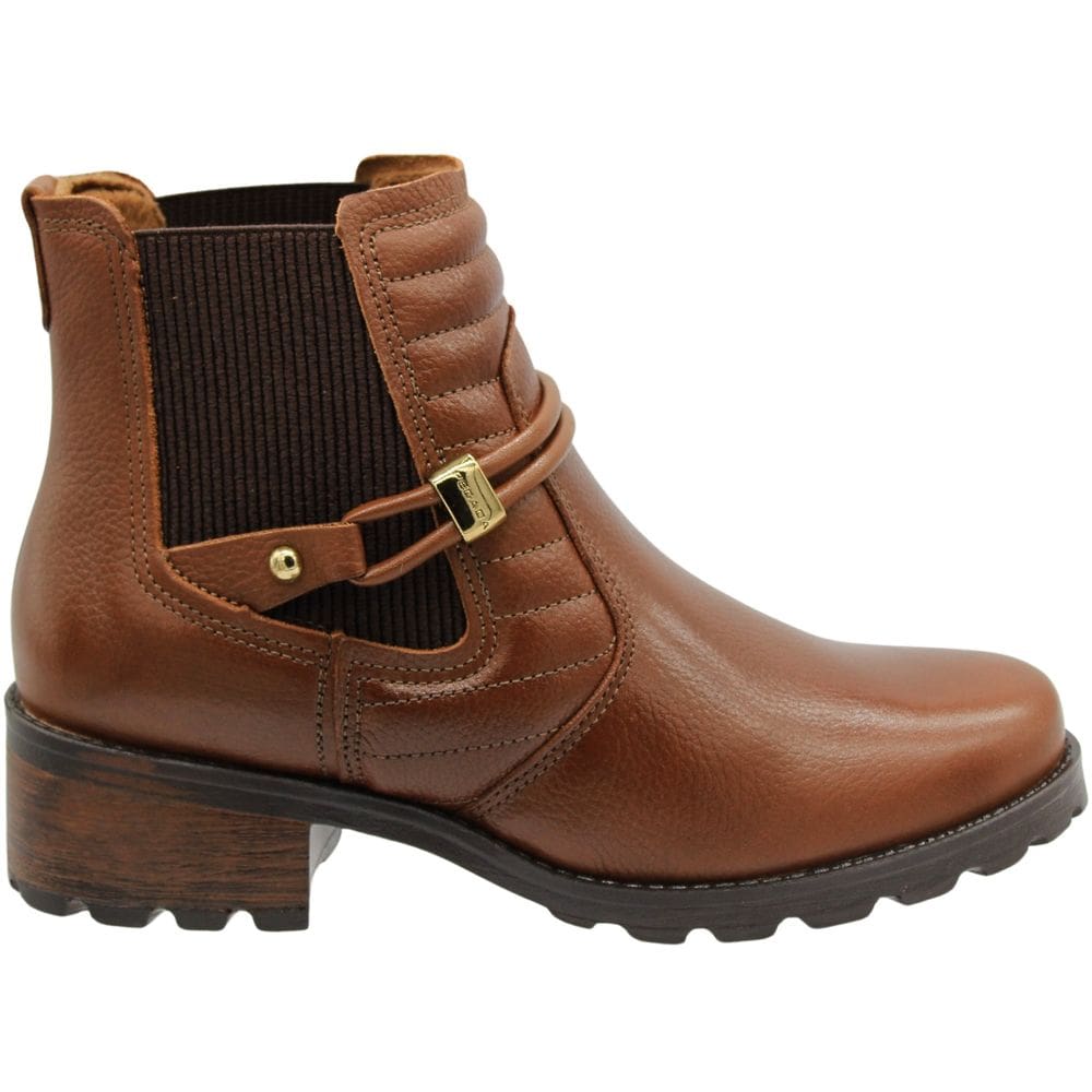 Bota Casual Cano Curto Pegada Elástico Clássica Feminina
