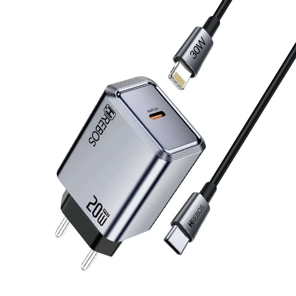 Carregador Hrebos Crg-262i Axion Charge 20w + Cabo Lghtng