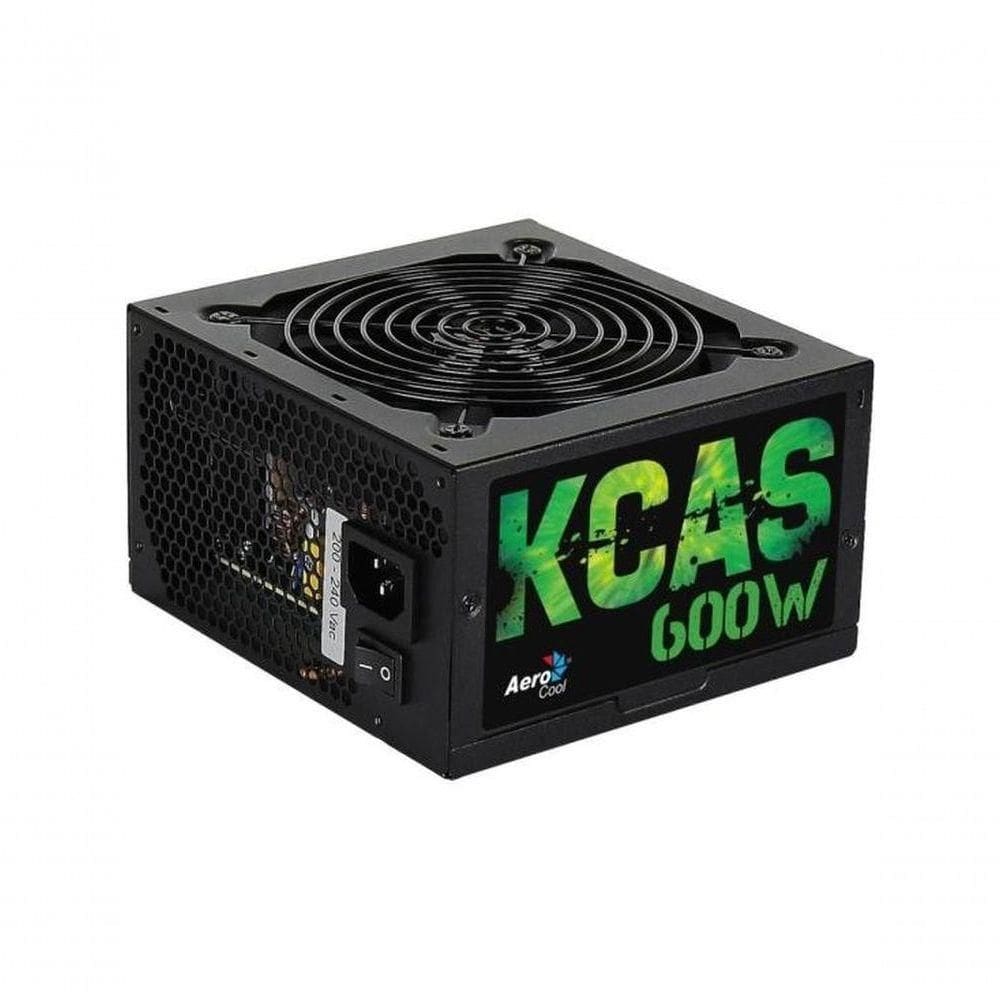 Fonte Gamer Atx Aerocool Kcas 600w 80 Plus Full Range Apfc