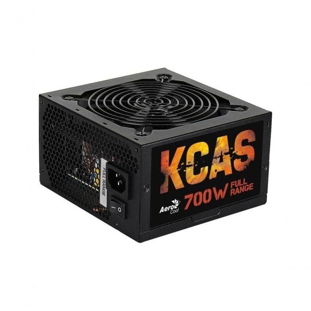 Fonte Gamer Atx Aerocool Kcas 700w 80 Plus Full Range Apfc