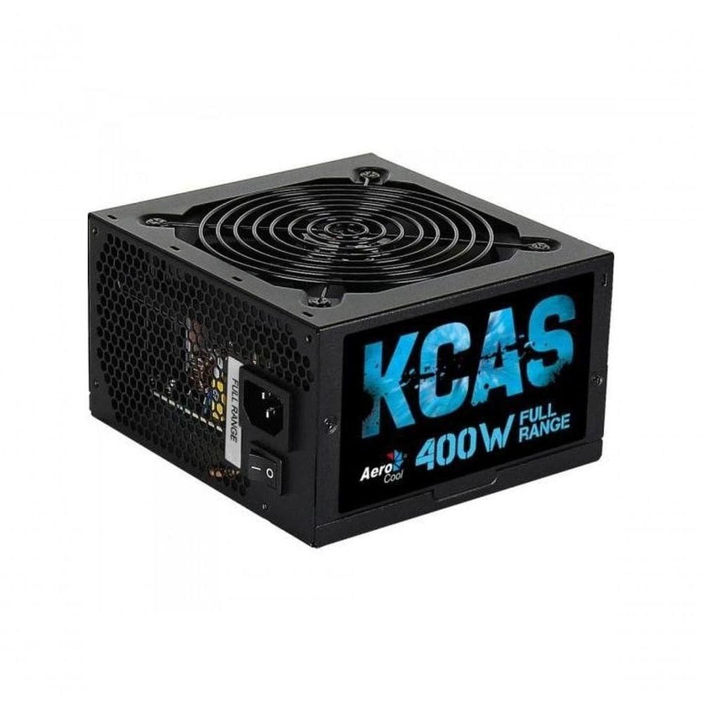 Fonte Gamer Atx Aerocool Kcas 400w 80 Plus Full Range Apfc