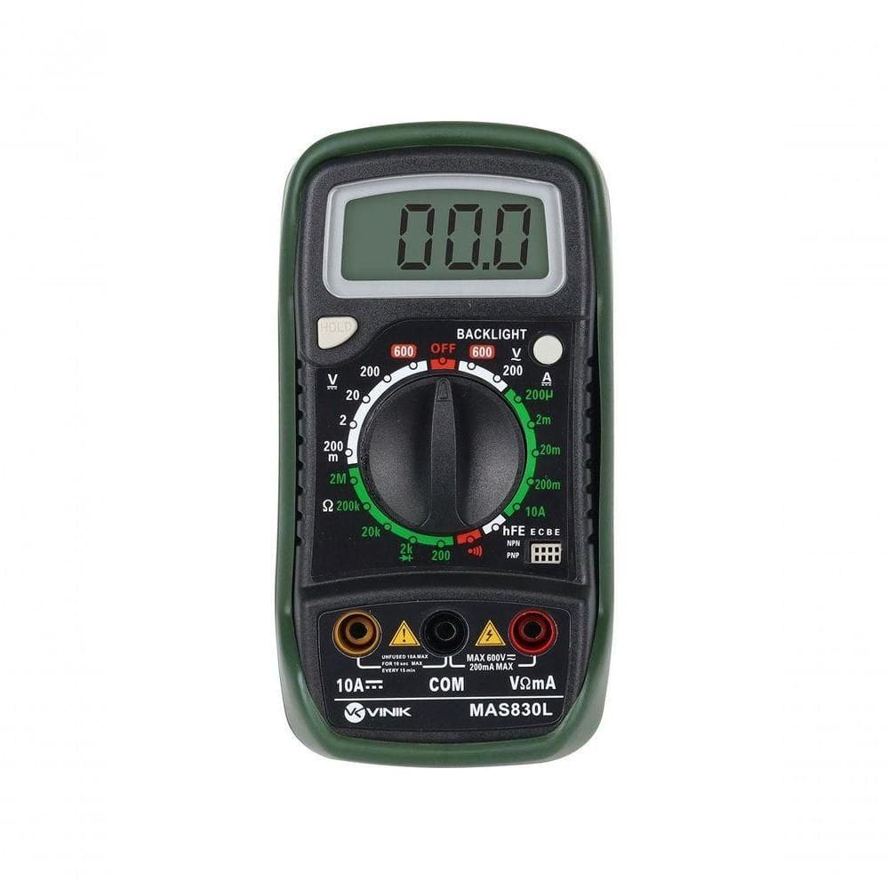 Multimetro Digital Com Data Hold 4 Digitos - Mas830l