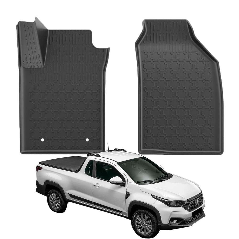 Jogo Tapete Bandeja Strada 2020 Em Diante Grid - 2 Peças