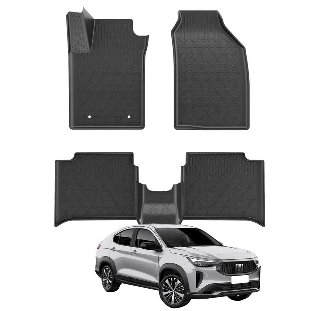 Jogo Tapete Bandeja Fastback 2022 Em Diante Grid - 5 Peças